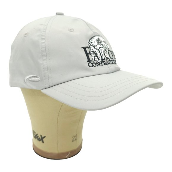 Falcon Contracting Embroidered Nylon Strapback Cap Trucker Baseball Hat Pukka - Picture 3 of 13